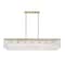 Z-Lite Glacier Linear Chandelier, 7-Light, 11.75 In.W x 53.5 In.L x 11.5 In.H, Modern Gold/Clear 1943-53L-MGLD - alternate 2